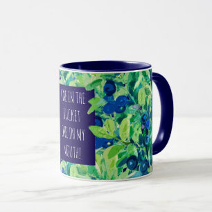 PICKING BLUEBERRIES , MEME! MUG