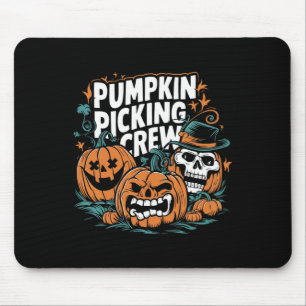 Picking Crew Funny Pumpkin Patch Halloween Costume Mouse Mat