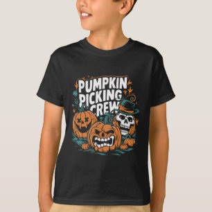 Picking Crew Funny Pumpkin Patch Halloween Costume T-Shirt