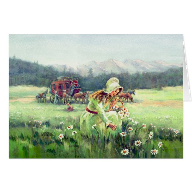 PICKING DAISIES by SHARON SHARPE (Front Horizontal)