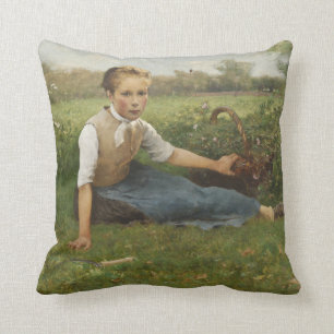 Picking Flowers   1882 Cushion