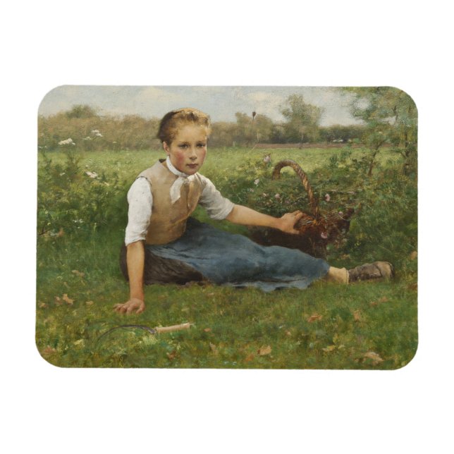 Picking Flowers | 1882 Magnet (Horizontal)