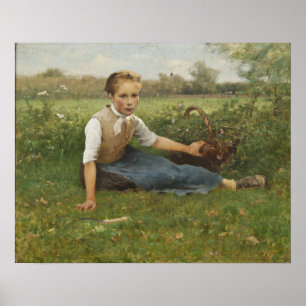 Picking Flowers 1882 Poster