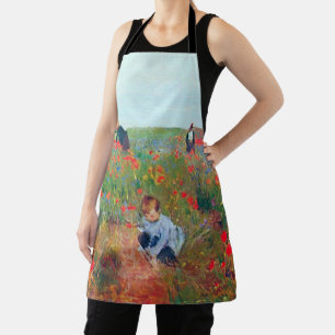 Picking Flowers in a Field, Mary Cassatt Apron
