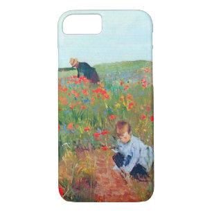 Picking Flowers in a Field, Mary Cassatt iPhone 8/7 Case