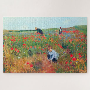 Picking Flowers in a Field, Mary Cassatt Jigsaw Puzzle