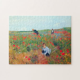 Picking Flowers in a Field, Mary Cassatt Jigsaw Puzzle