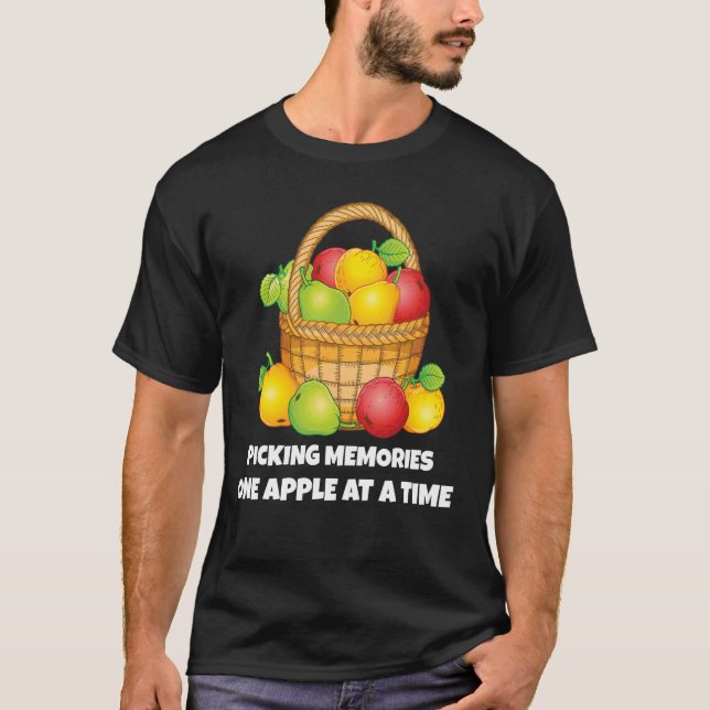 Picking Memories Nostalgic Apple Picking Fall Love T-Shirt (Front)