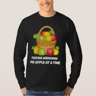 Picking Memories Nostalgic Apple Picking Fall Love T-Shirt