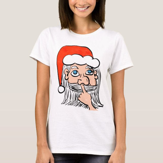 Picking Nose Santa T-Shirt (Front)