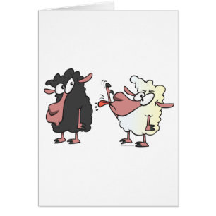 picking on the black sheep cartoon