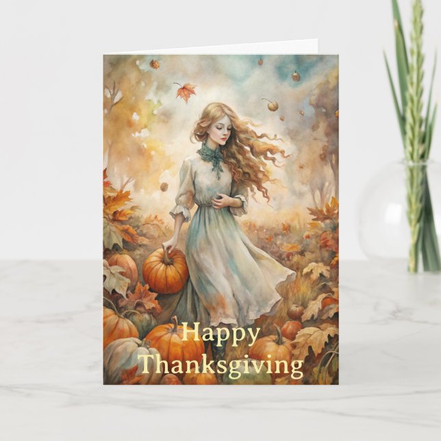 Picking Pumpkins Holiday Card (Front)