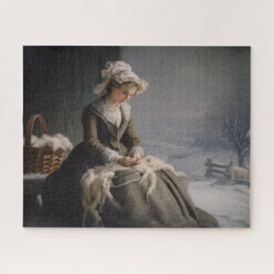 Picking Wool Jigsaw Puzzle