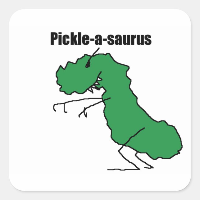 Pickle-a-saurus sticker (Front)