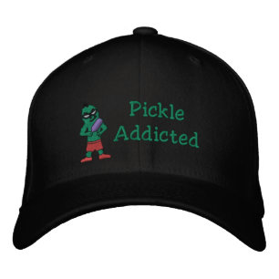 Pickle addicted Embroidered Hat. Embroidered Hat