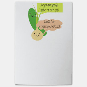 Pickle and Onion Humour Post-it Notes