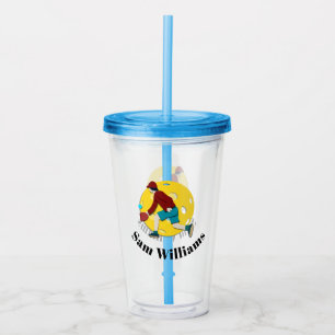 Pickle ball acrylic tumbler