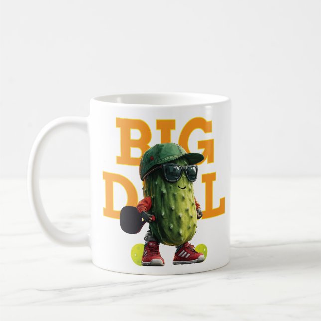 Pickle Ball Coffee Mug, Start your morning right! Mug (Left)