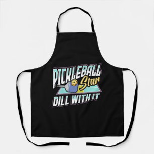 Pickle Ball Design for a Pickleball Player Apron