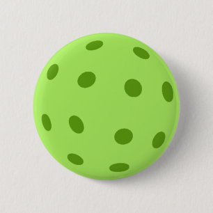 Pickle Ball Gift Green Pickleball 6 Cm Round Badge