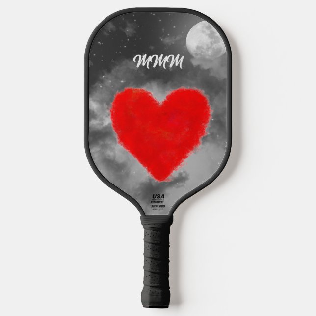 PICKLE BALL PADDLE CUSTOM DESIGN VINTAGE ANGEL (Back)