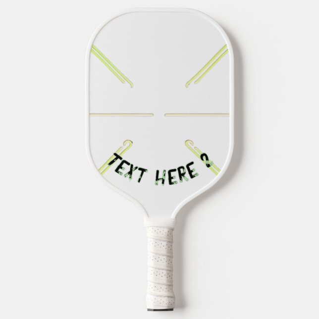 Pickle ball paddle custom name text (Front)