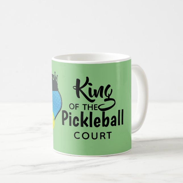 Pickle Ball Pickleball Design Coffee Mug (Front Right)