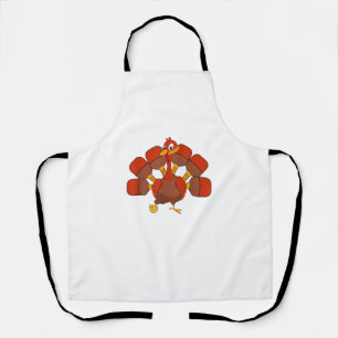 Pickle Ball Player Thanksgiving Paddleball Turkey Apron