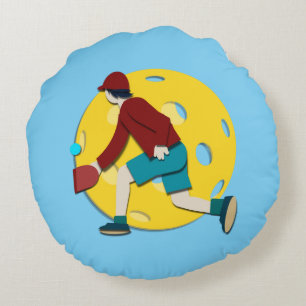 Pickle Ball Round Cushion