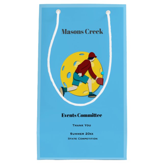 Pickle Ball Small Gift Bag (Front)