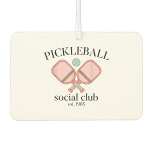 Pickle Ball Social Club EST 1965 Men Women Car Air Freshener