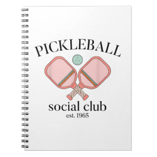 Pickle Ball Social Club EST 1965 Men Women Notebook