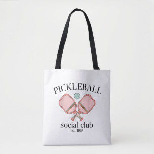 Pickle Ball Social Club EST 1965 Men Women Tote Bag