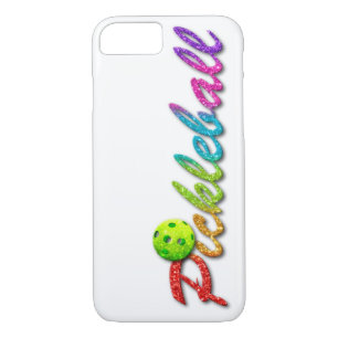 Pickle Ball with Colourful Glitter iPhone 8/7 Case