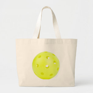 Pickle BAll Yellow Large Tote Bag