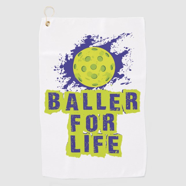 (Pickle) Baller for Life Towel (Front)