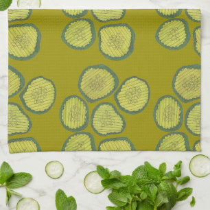 Pickle Chips Green Dill Pickle Chip Kitchen Towel