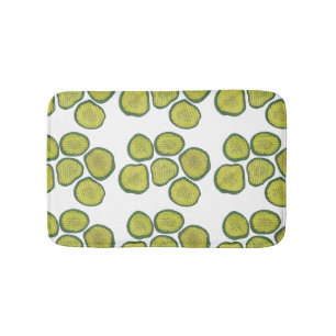 Pickle Chips Sweet Pickles Food Kosher Dill Design Bath Mat