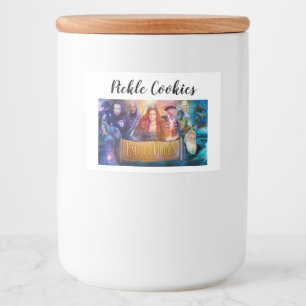 Pickle Cookies Jar Food Label