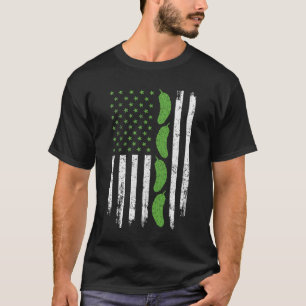 Pickle Cucumber US American Flag For Pickle Lovers T-Shirt