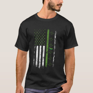 Pickle Cucumber US American Flag For Pickle Lovers T-Shirt
