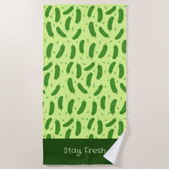Pickle & Fresh Collection Beach Towel (Front)