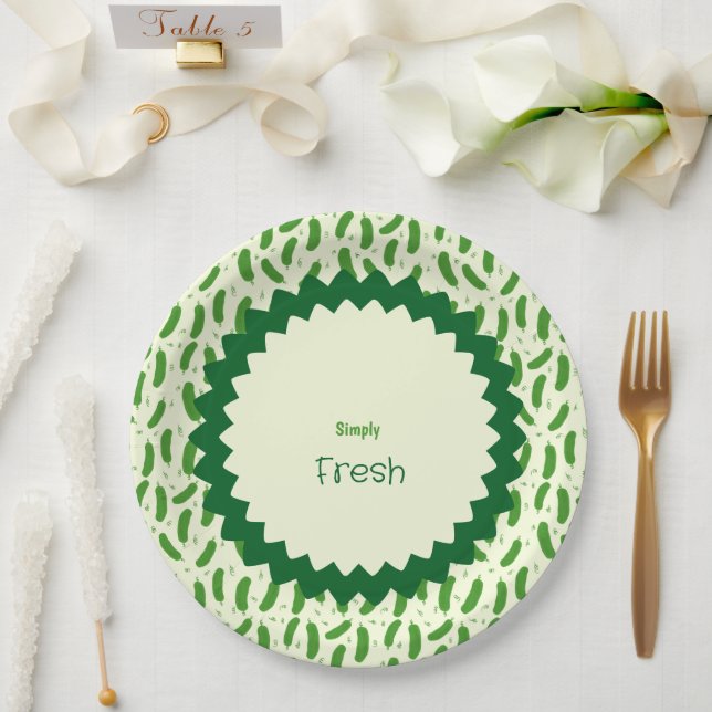 Pickle & Fresh Collection  Paper Plate (Wedding)