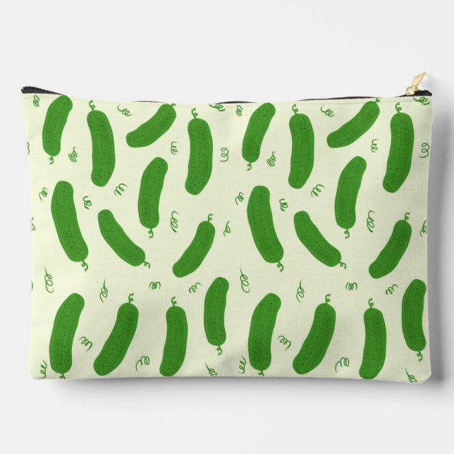 Pickle & Fresh Collection patterned Accessory Pouch (Back)