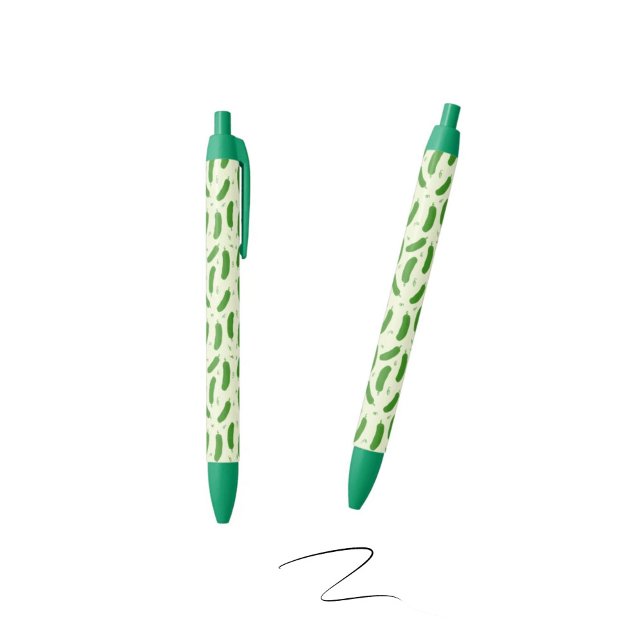 Pickle & Fresh Collection patterned Black Ink Pen (Creator Uploaded)
