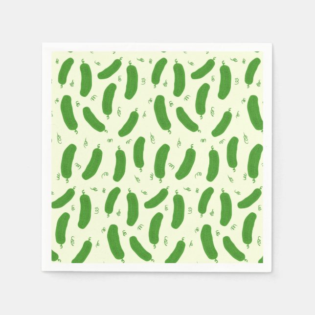 Pickle & Fresh Collection patterned Napkin (Front)