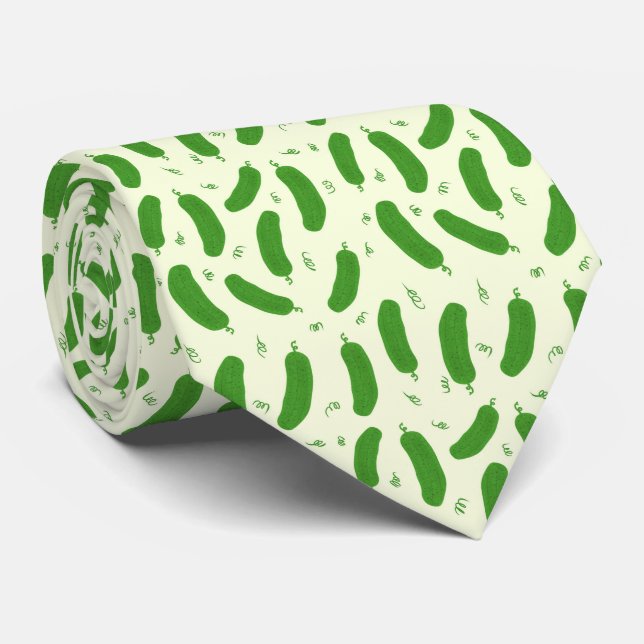 Pickle & Fresh Collection patterned Tie (Rolled)