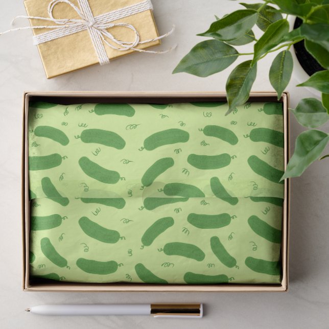 Pickle & Fresh Collection patterned Tissue Paper (Gift)
