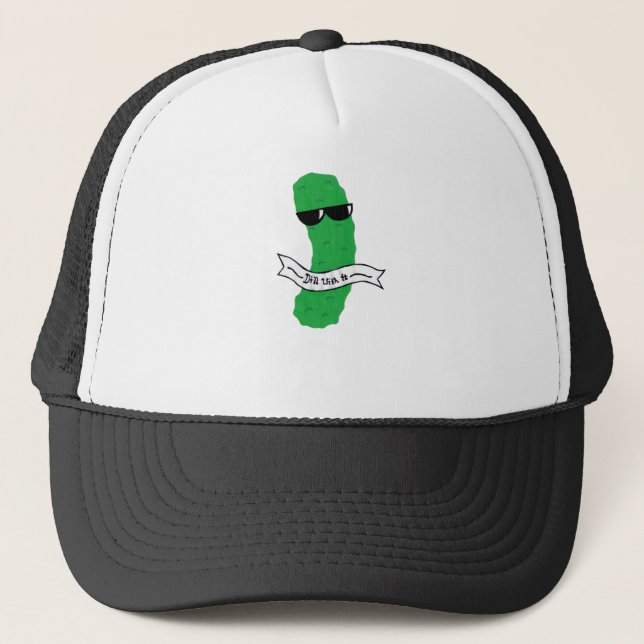 pickle funny trucker hat (Front)