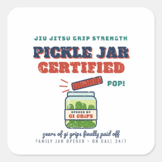 Pickle Jar Certified Jiu Jitsu Grips Sticker